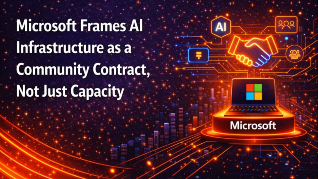 Microsoft Frames AI Infrastructure as a Community Contract